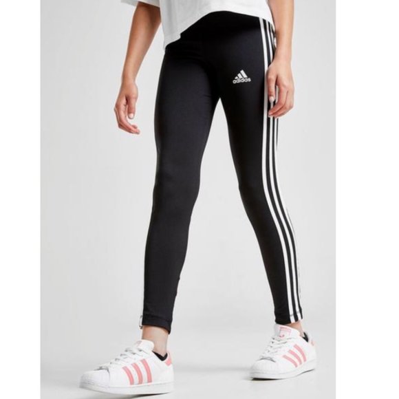 adidas 3 stripe leggings kids